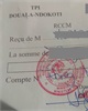 01 - Reçu de paiement des frais d'immatriculation au registre de commerce